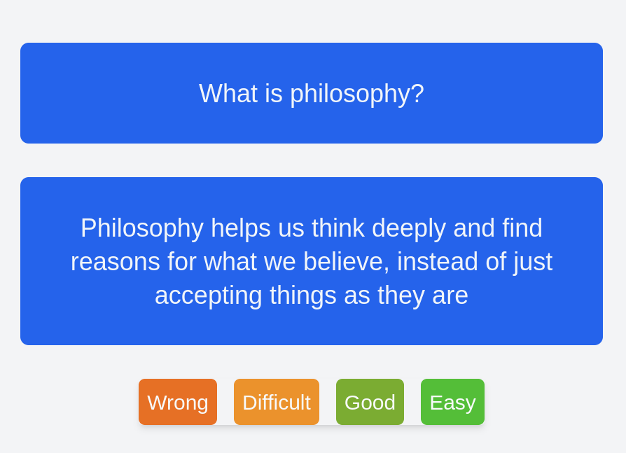 Example Answers